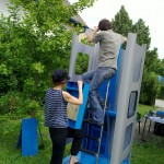 Assembly of the phone booth